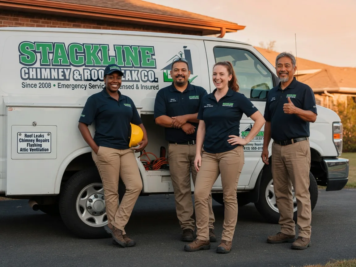 Chimney flashing repair company in Caldwell, AR